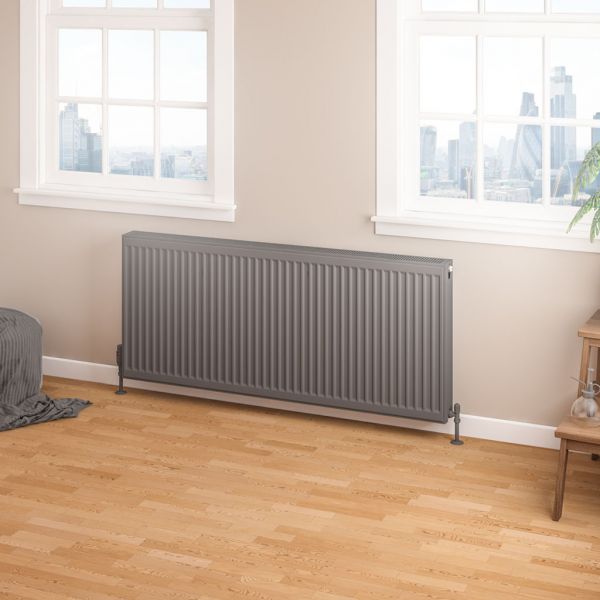 Eastbrook Type 22 600 x 1400 Matt Anthracite Central Heating Radiator #2