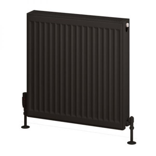 Eastbrook Type 22 600 x 600 Matt Black Central Heating Radiator