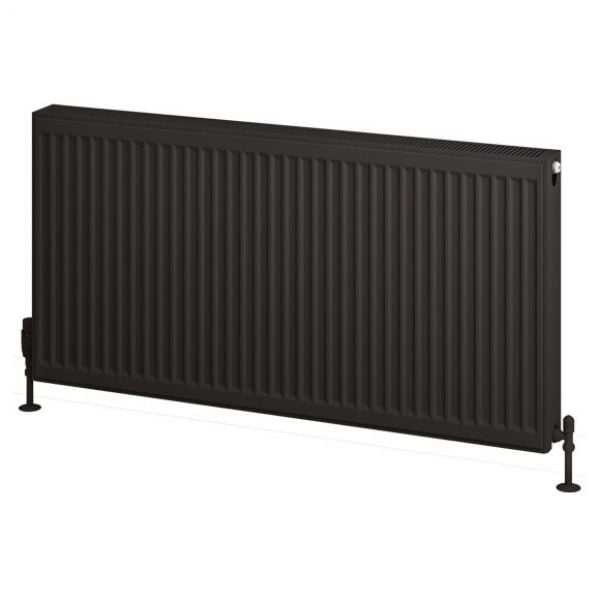 Eastbrook Type 22 600 x 1200 Matt Black Central Heating Radiator