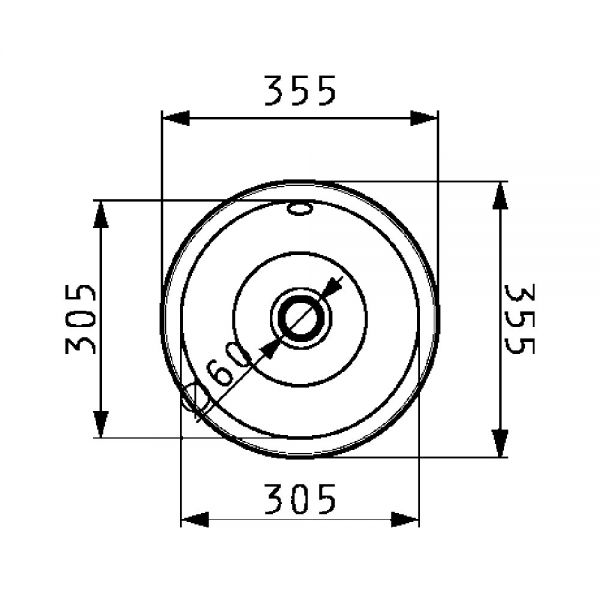 Clearwater Royal Mini 1 Bowl Inset Stainless Steel Kitchen Sink 355 x 355 #2