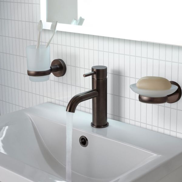 JTP VOS Brushed Black Basin Mixer Tap #3