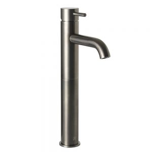 JTP VOS Brushed Black Tall Basin Mixer Tap