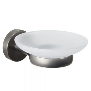 JTP VOS Brushed Black Wall Mounted Soap Dish