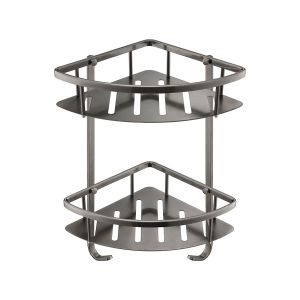 JTP VOS Brushed Black Corner Twin Basket