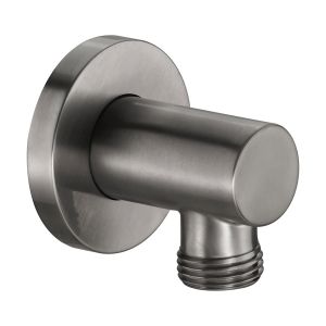 JTP VOS Brushed Black Wall Outlet Elbow