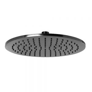JTP VOS Brushed Black 250mm Round Shower Head