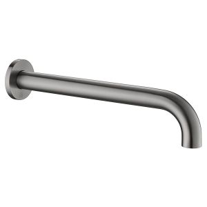 JTP VOS Brushed Black 350mm Wall Mounted Shower Head