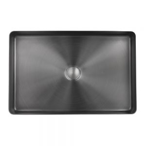 JTP VOS Brushed Black Rectangular Countertop Basin 520 x 340mm