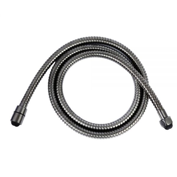 JTP VOS Brushed Black Metal Shower Hose 1500mm