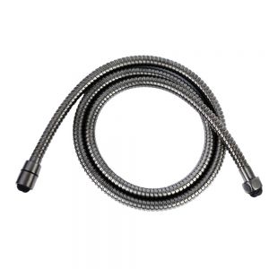 JTP VOS Brushed Black Metal Shower Hose 1500mm