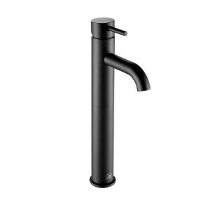 JTP VOS Matt Black Tall Basin Mixer Tap