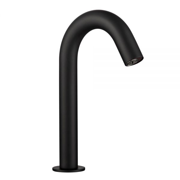 Just Taps Plus VOS Matt Black Deck Mounted Sensor Basin Spout 280149MB