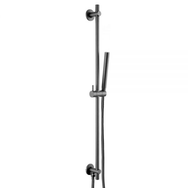 JTP VOS Matt Black 900mm Slide Rail Shower Kit with Handset and Hose