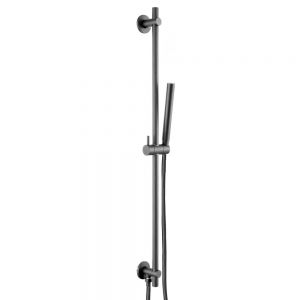 JTP VOS Matt Black 900mm Slide Rail Shower Kit with Handset and Hose