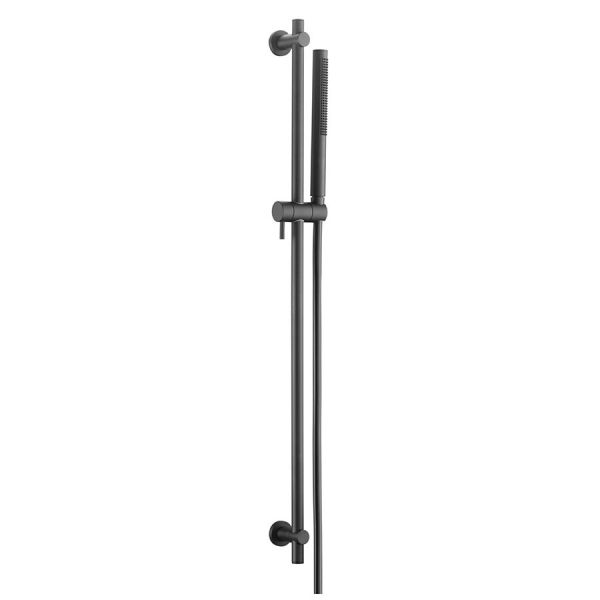 JTP VOS Matt Black Slide Rail Shower Kit with Handset and Hose