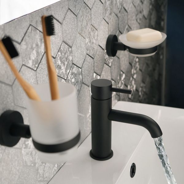 JTP VOS Matt Black Wall Mounted Soap Dish #3