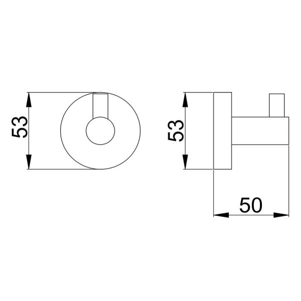 JTP VOS Matt Black Robe Hook #2