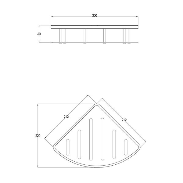 JTP VOS Matt Black Corner Basket #2
