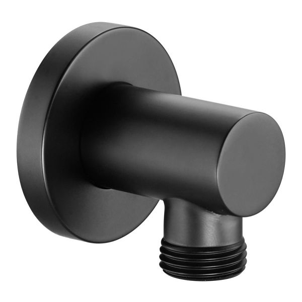 JTP VOS Matt Black Wall Outlet Elbow