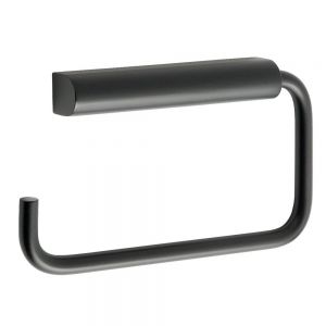JTP VOS Hospitality Matt Black Wall Mounted Toilet Roll Holder