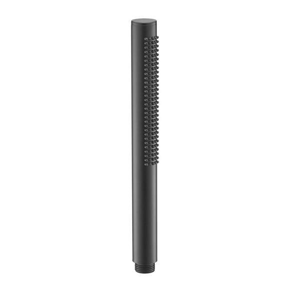 JTP VOS Matt Black Round Microphone Slim Hand Shower
