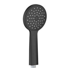 JTP VOS Matt Black Round Shower Handset
