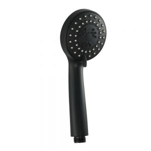JTP VOS Matt Black Multifunction Round Shower Handset