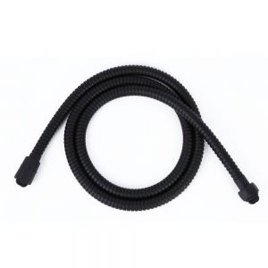 JTP VOS Matt Black Metal Shower Hose 1500mm