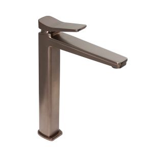JTP HIX Brushed Bronze Tall Basin Mixer Tap