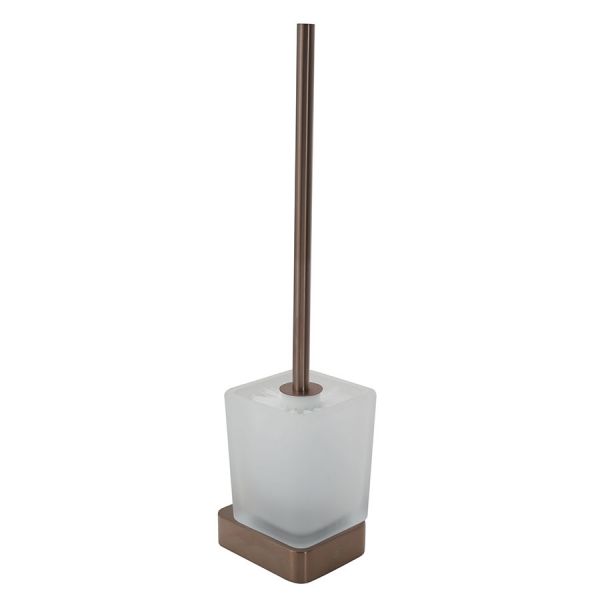 JTP HIX Brushed Bronze Wall Mounted Toilet Brush Set