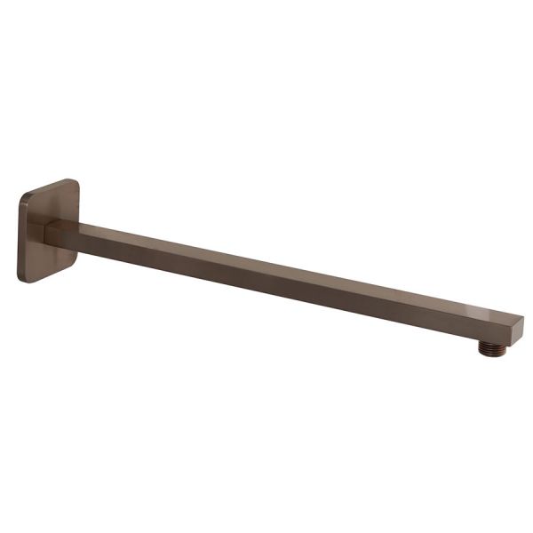 JTP HIX Brushed Bronze 380mm Square Wall Mounted Shower Arm