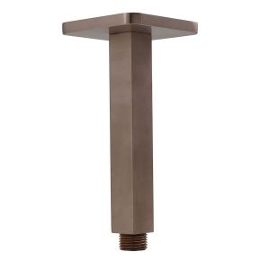 JTP HIX Brushed Bronze 150mm Square Ceiling Mounted Shower Arm