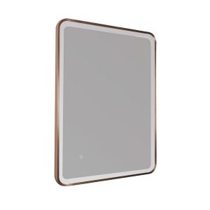 JTP HIX Brushed Bronze Rectangular LED Bathroom Mirror 600 x 800mm