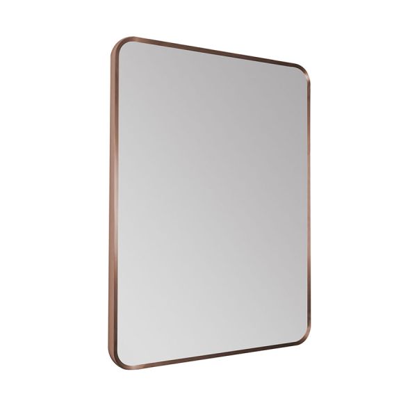 JTP HIX Brushed Bronze Rectangular Bathroom Mirror 600 x 800mm