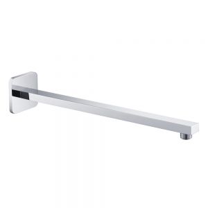 JTP HIX Chrome 380mm Square Wall Mounted Shower Arm