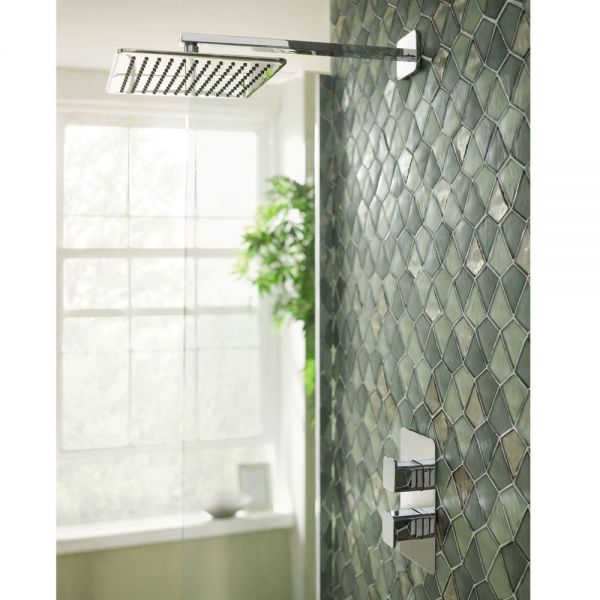 JTP HIX Chrome 250mm Square Shower Head #3