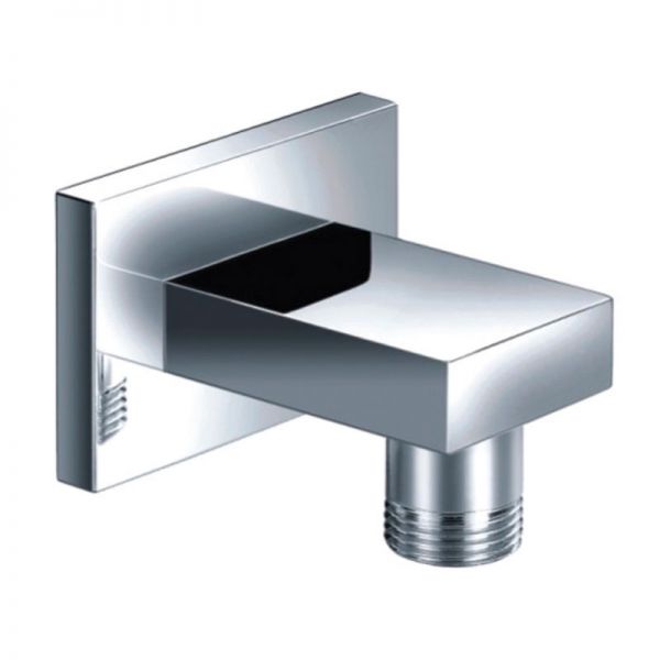 JTP HIX Chrome Square Wall Outlet Elbow