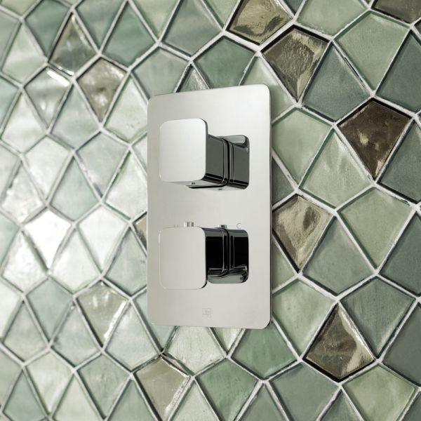 JTP HIX Chrome Single Outlet Thermostatic Shower Valve #3