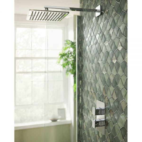 JTP HIX Chrome Single Outlet Thermostatic Shower Valve #4