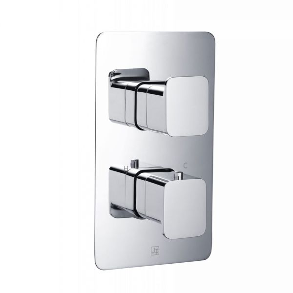 JTP HIX Chrome Two Outlet Thermostatic Shower Valve