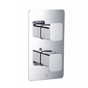 JTP HIX Chrome Two Outlet Thermostatic Shower Valve