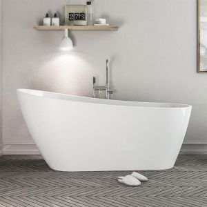 Eastbrook Wickham Gloss White Freestanding Slipper Bath 1700 x 640mm