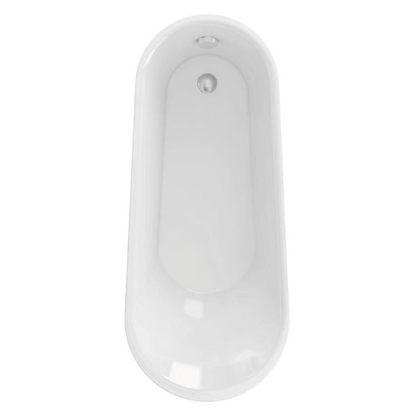 Eastbrook Richmond Gloss White Traditional Freestanding Slipper Bath 1620 x 690mm #2