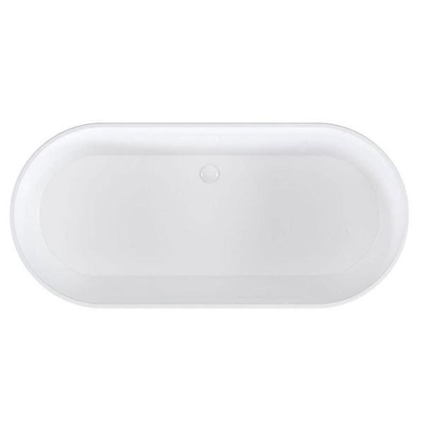 Eastbrook Putney Gloss White Double Ended Freestanding Low Level Bath 1590 x 740mm #2