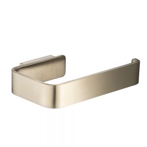 JTP HIX Brushed Brass Wall Mounted Toilet Roll Holder