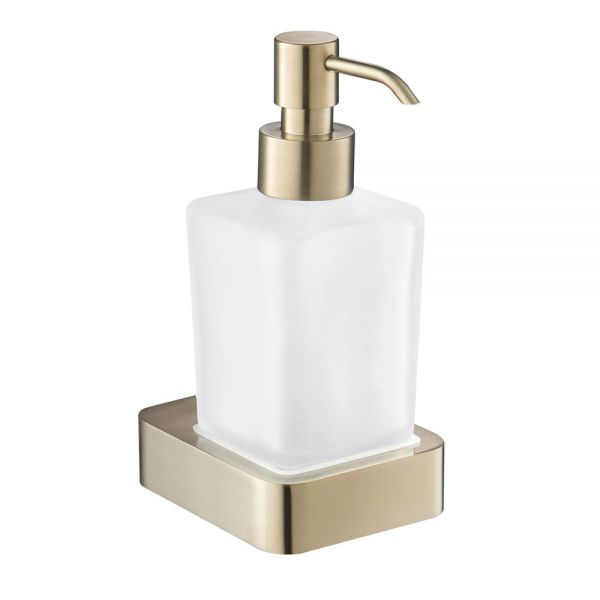 JTP HIX Brushed Brass Wall Mounted Soap Dispenser