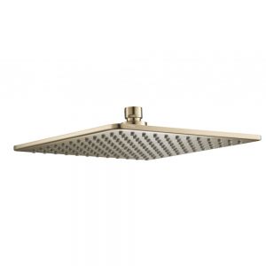 JTP HIX Brushed Brass 250mm Square Shower Head