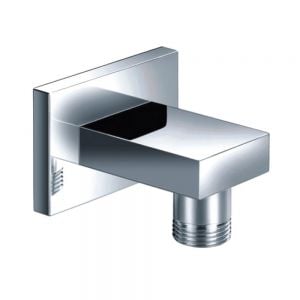 JTP Chrome Square Wall Outlet Elbow