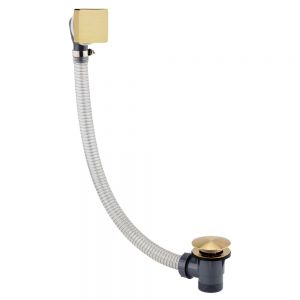 JTP HIX Brushed Brass Click Clack Bath Waste