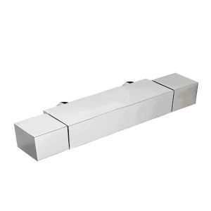 JTP Florence Chrome Square Wall Mounted Thermostatic Mixer Bar Valve